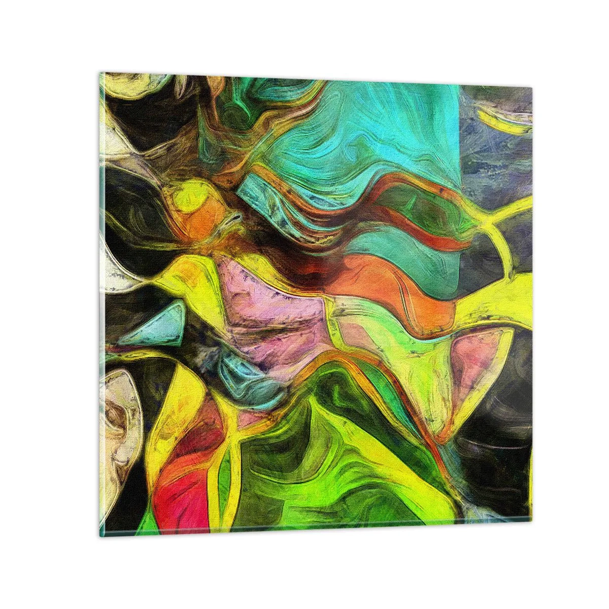 Glasbild - Bild auf glas - Bewegung ist Leben - 50x50 cm