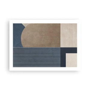 Poster - Komposition aus Einfachheit und Rundheit - 70x50 cm