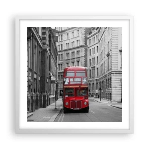 Poster in einem weißen Rahmen - Der Alltag muss nicht grau sein - 50x50 cm