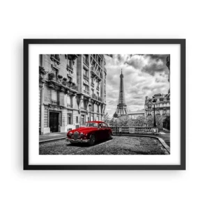 Poster in einem schwarzem Rahmen - Raubtier in der Stadt - 50x40 cm