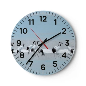 Wanduhr - Glasuhr - Nach einem heißen Tag - 30x30 cm