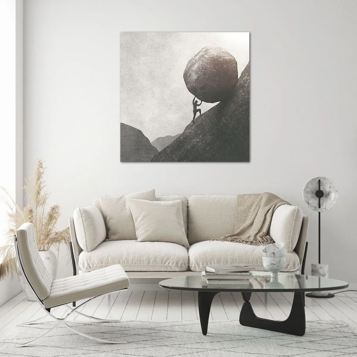 Glasbild - Bild auf glas - Ich glaube wider alle Hoffnung - 60x60 cm