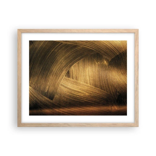 Poster in einem Rahmen aus heller Eiche - In einem goldenen Labyrinth - 50x40 cm
