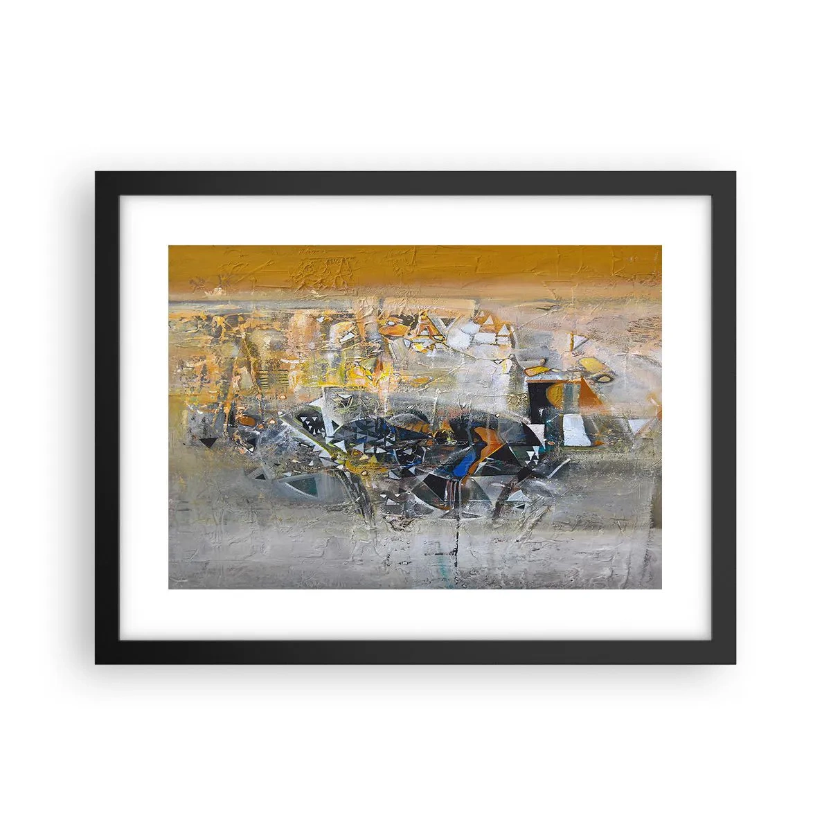 Poster in einem schwarzem Rahmen - Alles wird gut - 40x30 cm