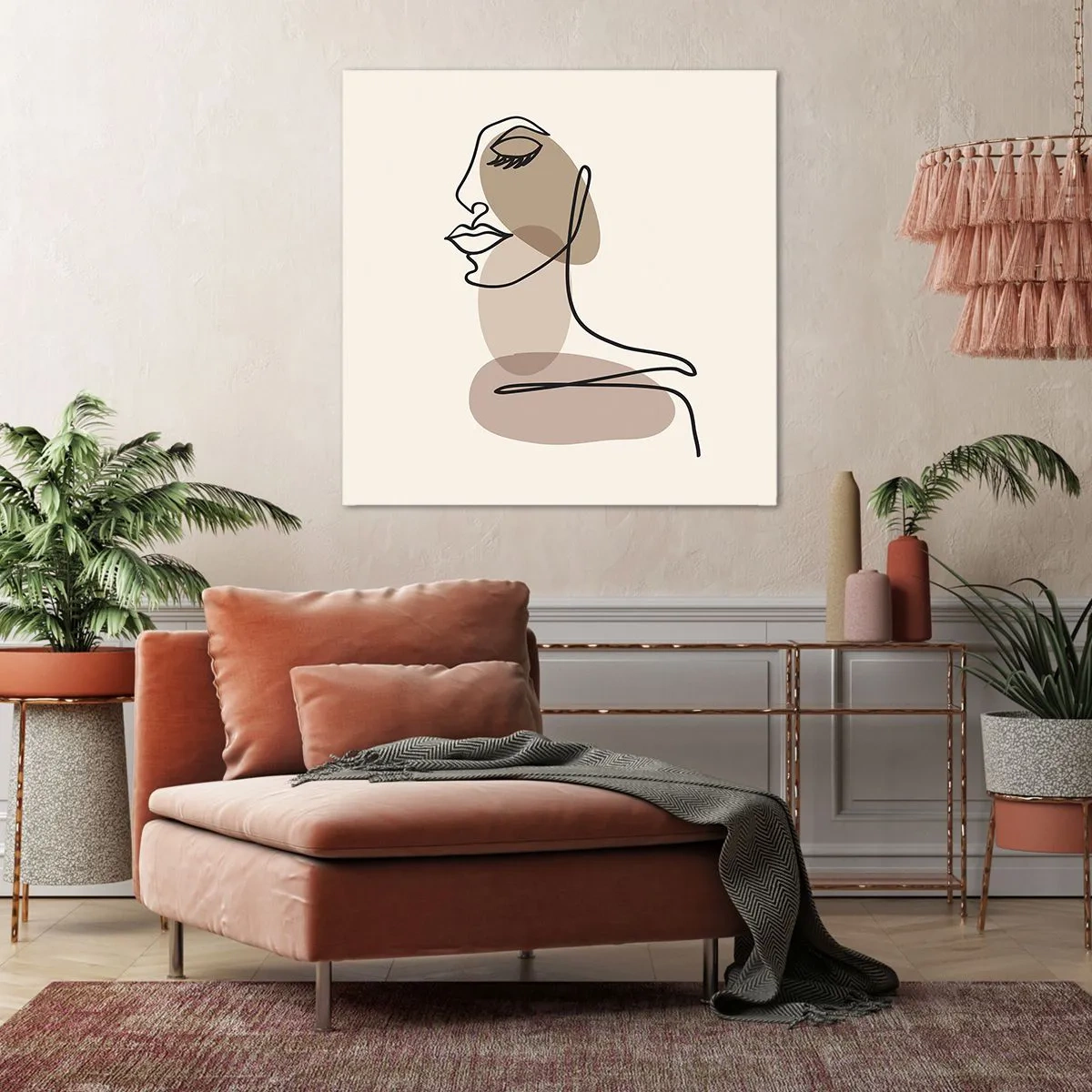 Bild auf Leinwand - Leinwandbild - Sich selbst zugehört - 50x50 cm