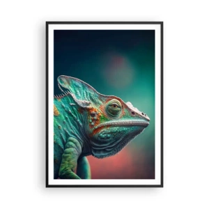 Poster in einem schwarzem Rahmen - Siehst du mich? Nicht gut… - 70x100 cm