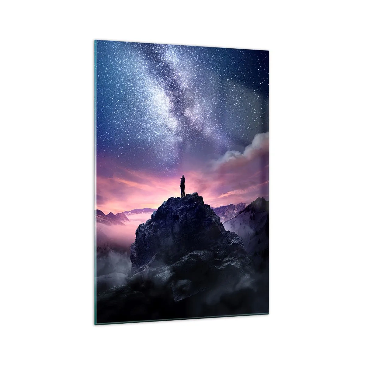 Glasbild - Bild auf glas - Und er fühlte das Leben - 70x100 cm