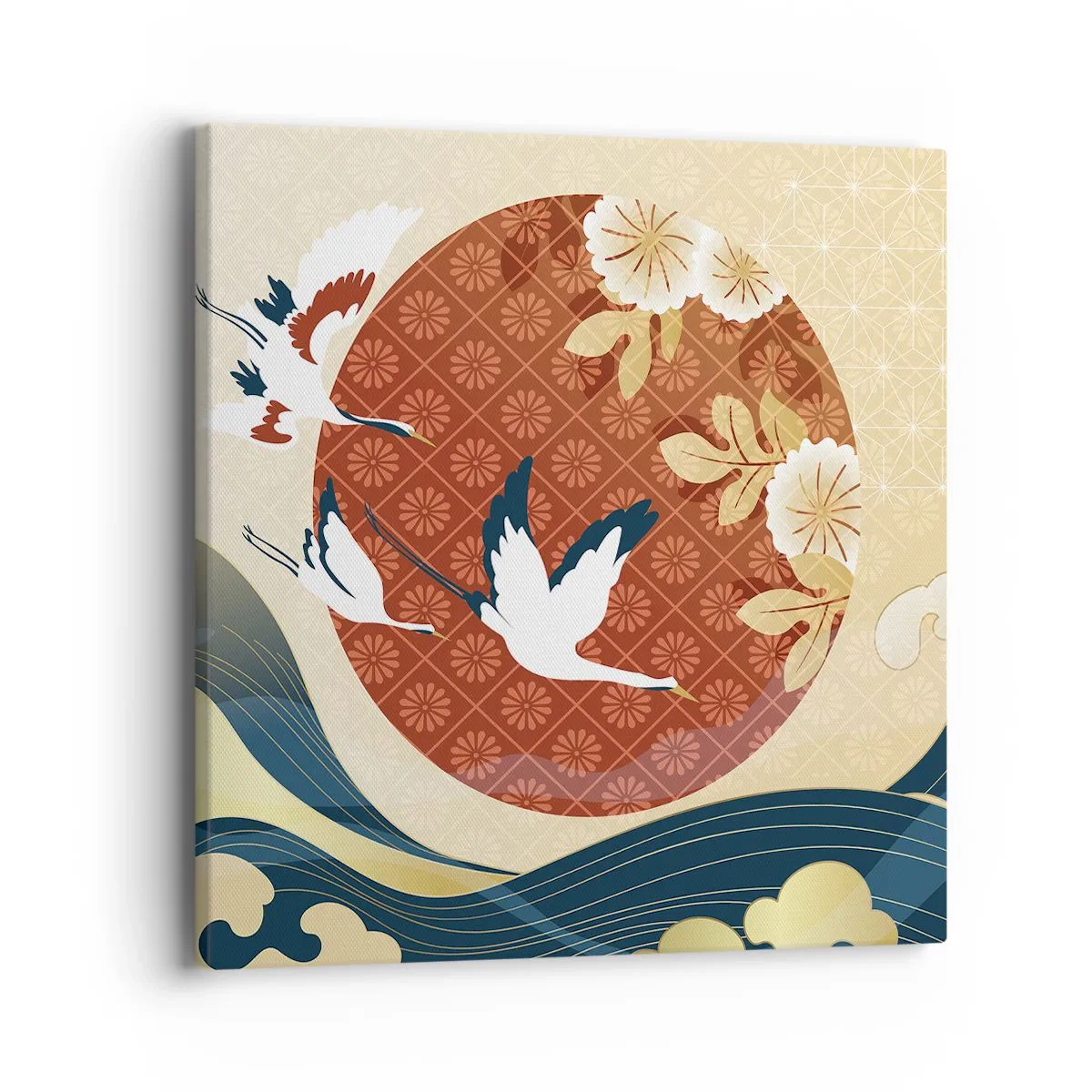 Bild auf Leinwand - Leinwandbild - Japanisches Märchen - 40x40 cm