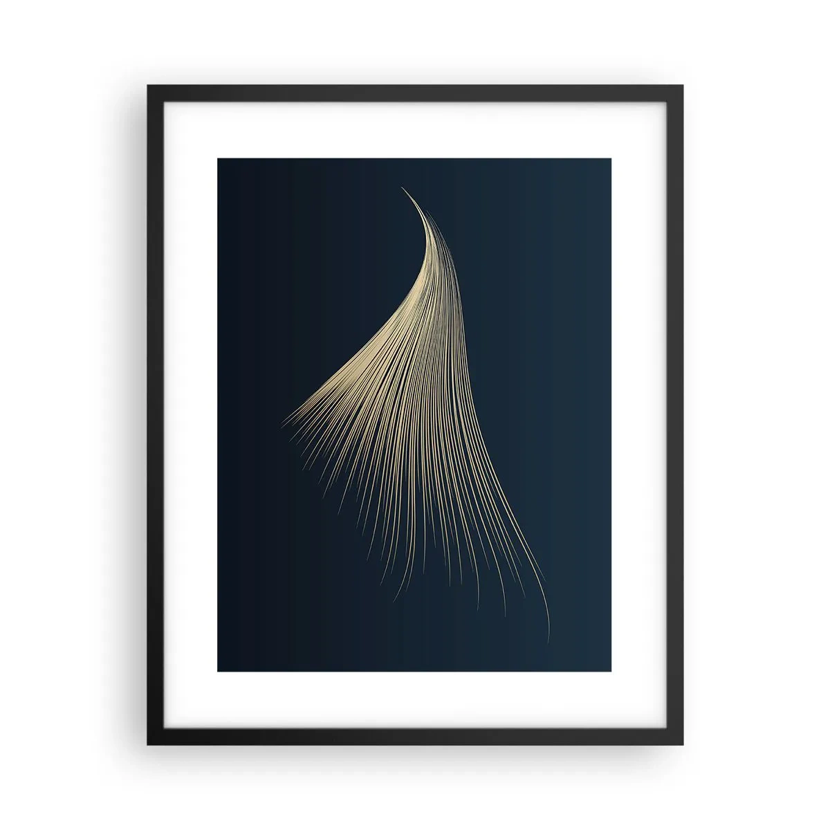 Poster in einem schwarzem Rahmen - Wie das Haar eines Engels - 40x50 cm