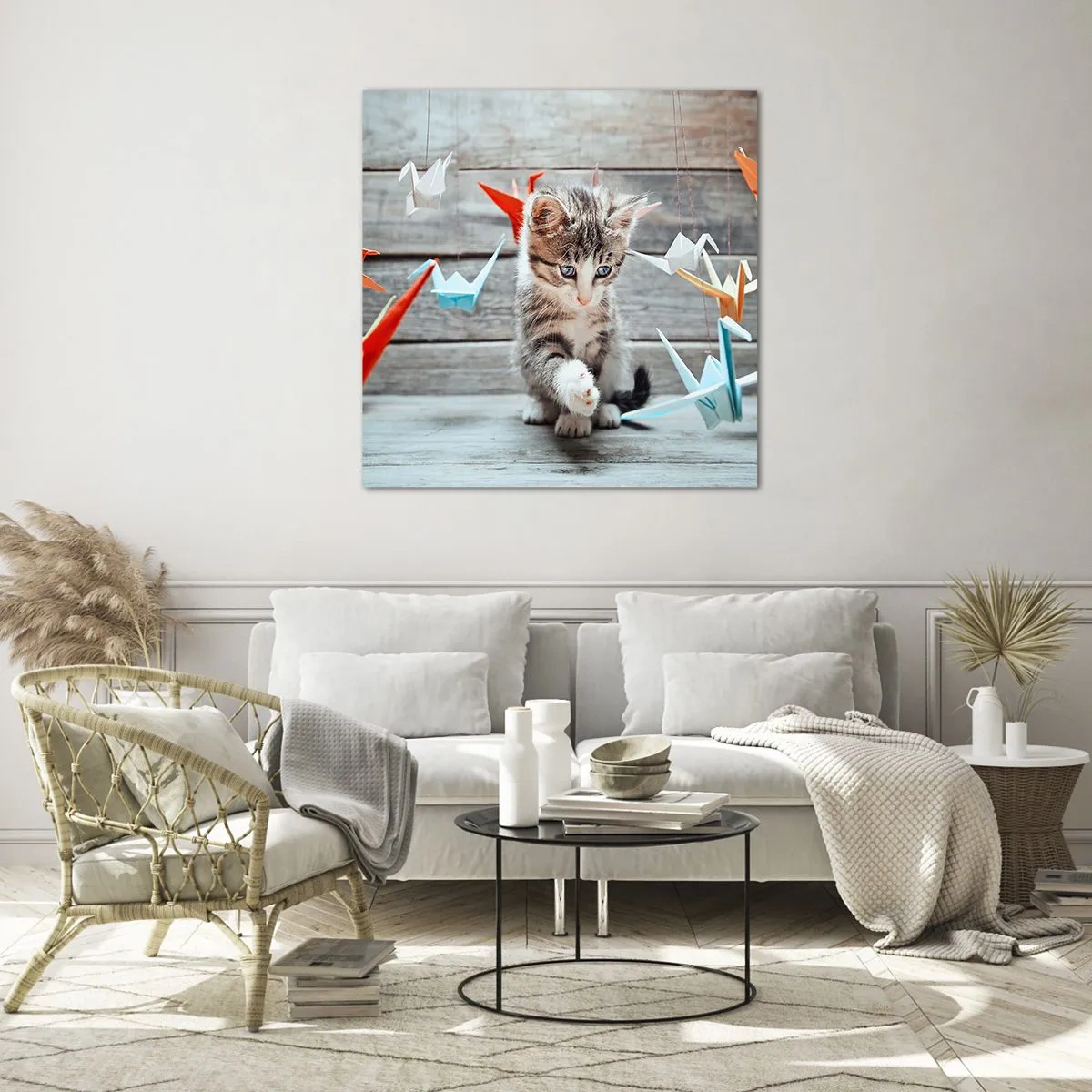 Glasbild - Bild auf glas - Erste Stunde - 50x50 cm