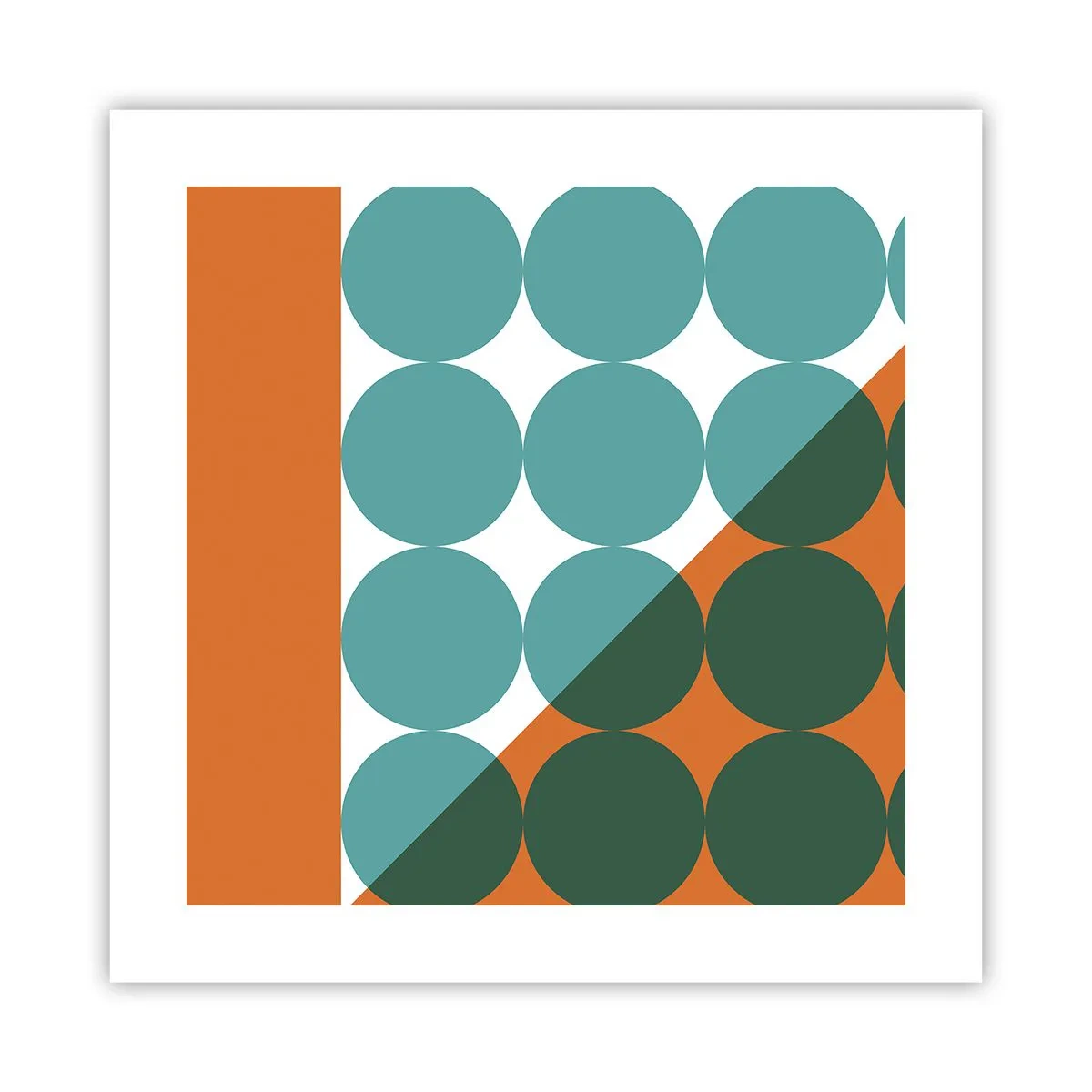 Poster - Nach oben und schräg - 40x40 cm