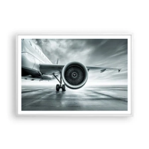 Poster in einem weißen Rahmen - Die Macht ist da! - 100x70 cm