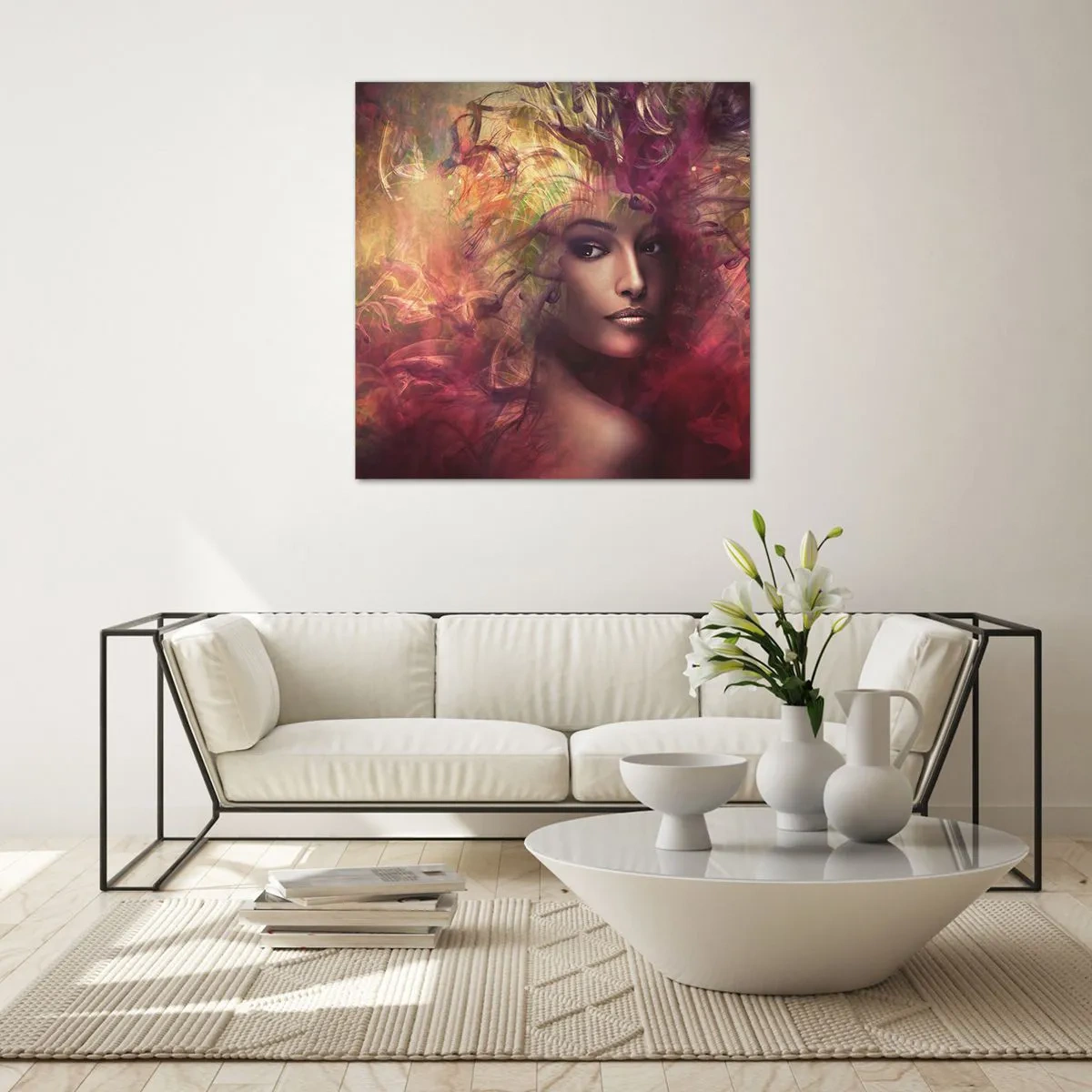 Glasbild - Bild auf glas - Ich bin hier! - 30x30 cm