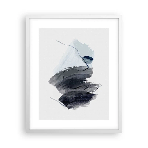 Poster in einem weißen Rahmen - Intensität und Bewegung - 40x50 cm