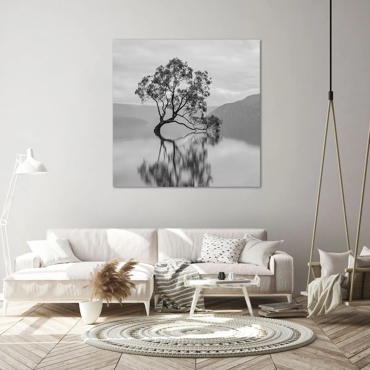 Bild auf Leinwand - Leinwandbild - Es gibt so ein Land - 40x40 cm