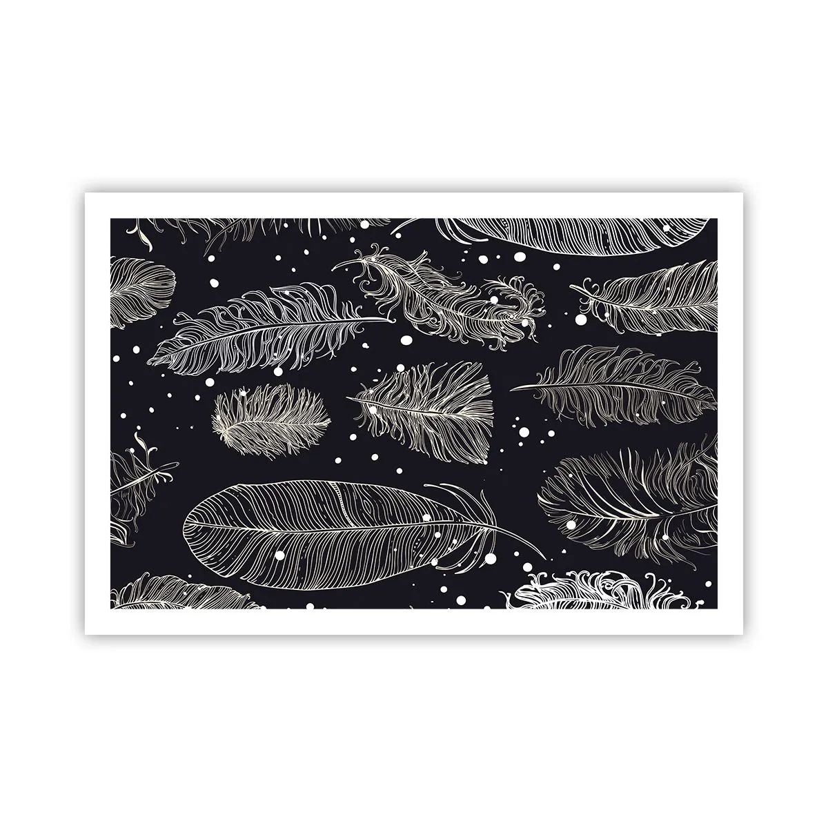 Poster - Gefiederte Spitze - 91x61 cm