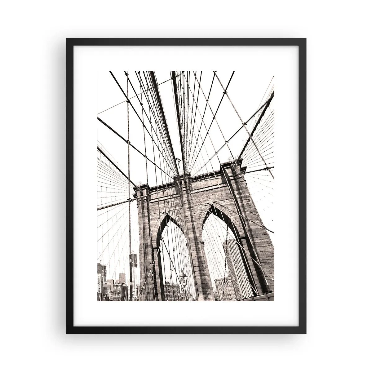 Poster in einem schwarzem Rahmen - New Yorker Kathedrale - 40x50 cm