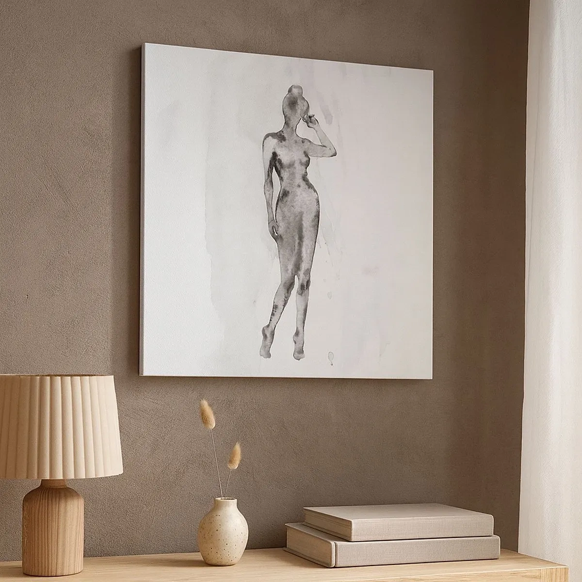 Bild auf Leinwand - Leinwandbild - Eine Studie über das Ideal der Weiblichkeit - 30x30 cm