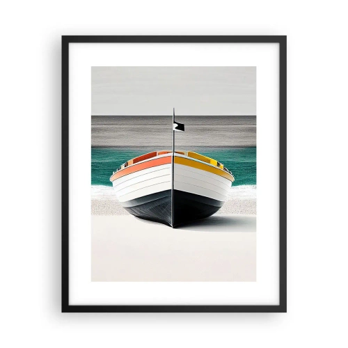 Poster in einem schwarzem Rahmen - An seinem Platz - 40x50 cm