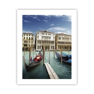 Poster - Paläste in Blau - 40x50 cm