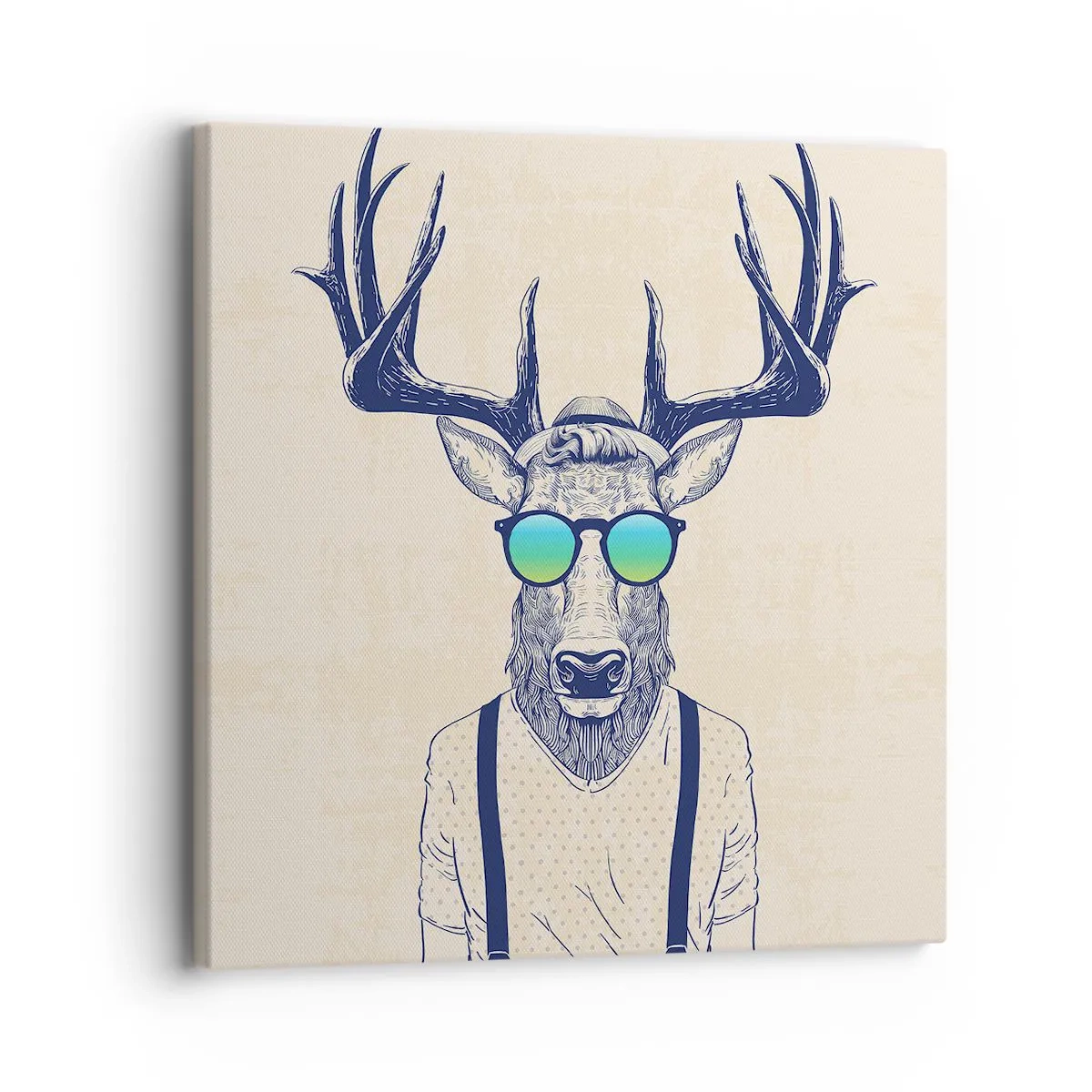 Bild auf Leinwand - Leinwandbild - Wen hast du erwartet? - 30x30 cm