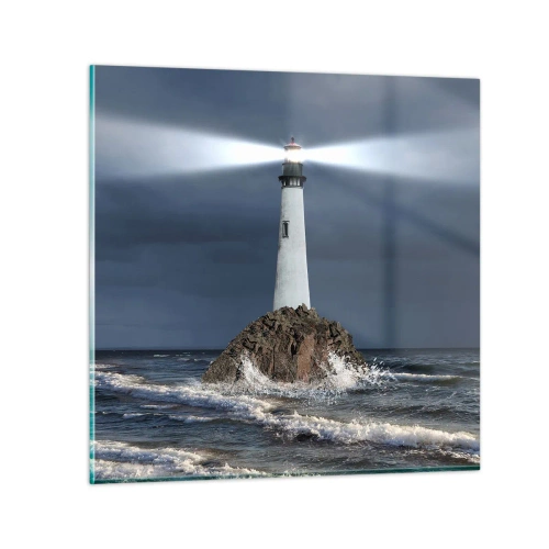 Glasbild - Bild auf glas - Hier... hier... hier! - 60x60 cm