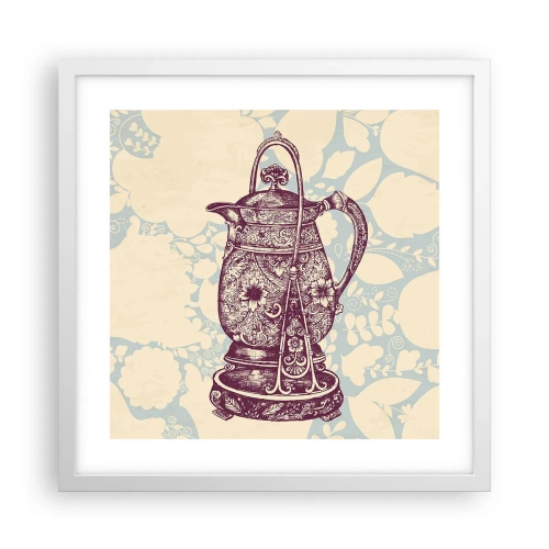 Poster in einem weißen Rahmen - Schönheit des Alltags - 40x40 cm