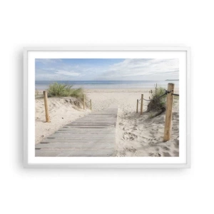 Poster in einem weißen Rahmen - Bis zum Horizont - 70x50 cm