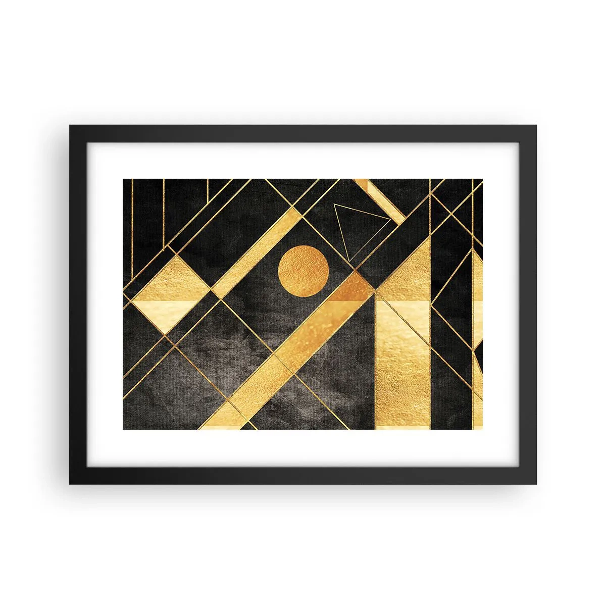 Poster in einem schwarzem Rahmen - Die Sonne der Wüste - 40x30 cm