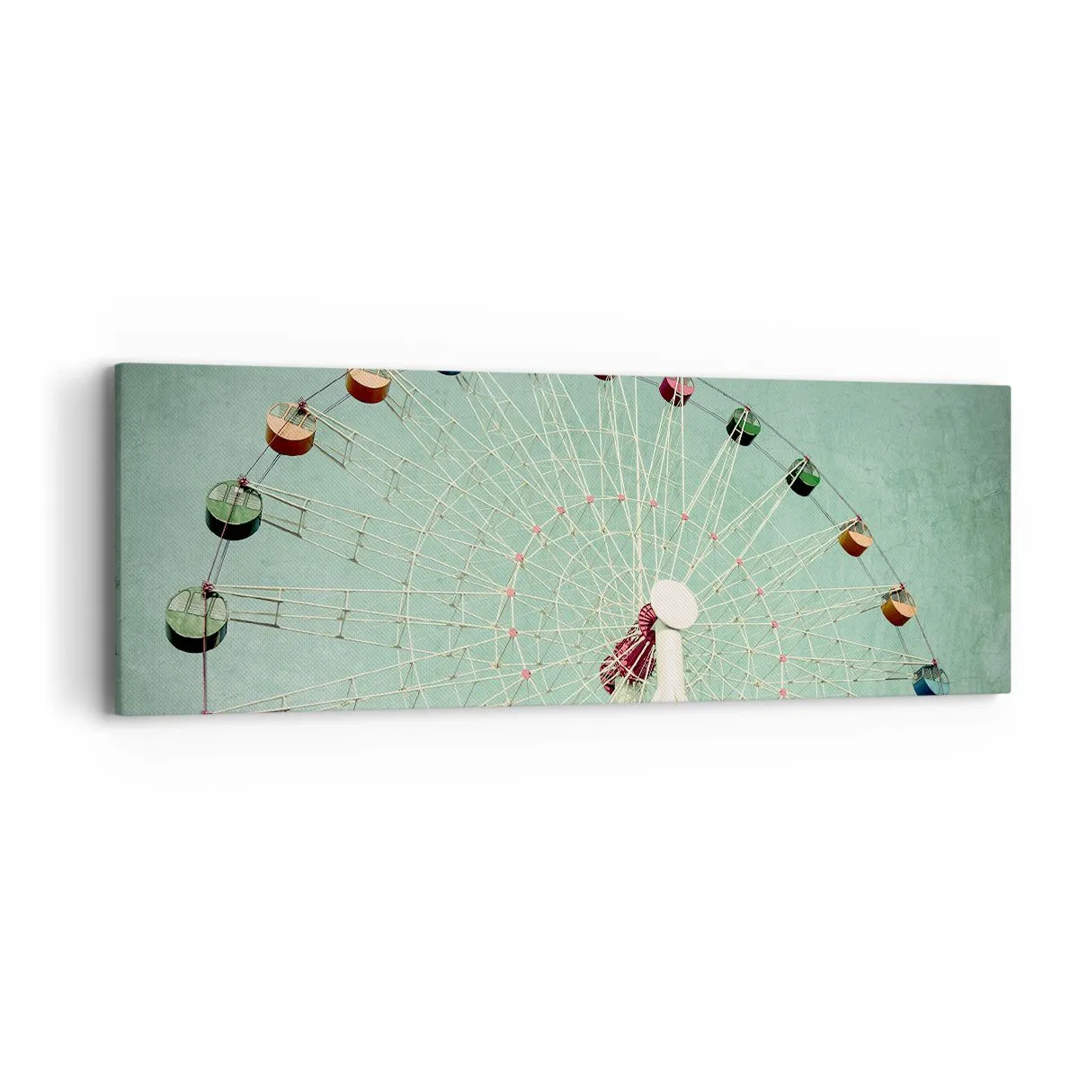 Bild auf Leinwand - Leinwandbild - Wir laden zum Spiel ein - 90x30 cm