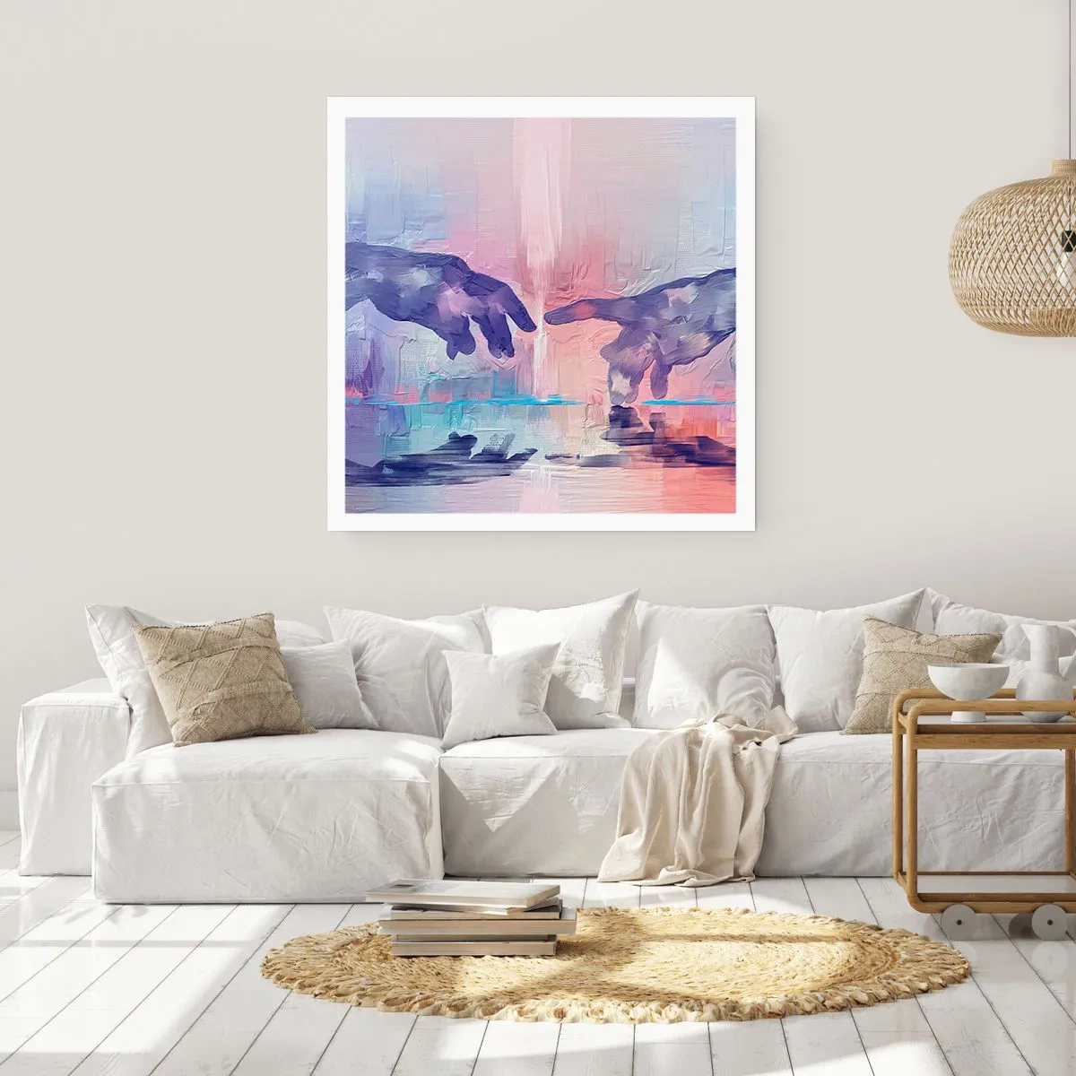 Poster - Göttlicher Funke des Lebens - 40x40 cm