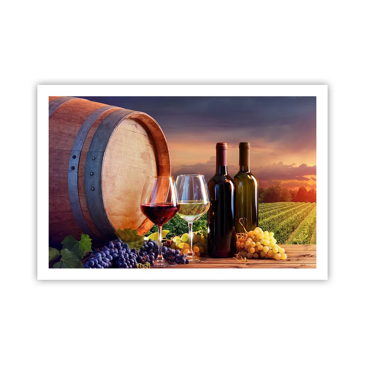 Poster - Hier schmeckt das Leben - 91x61 cm