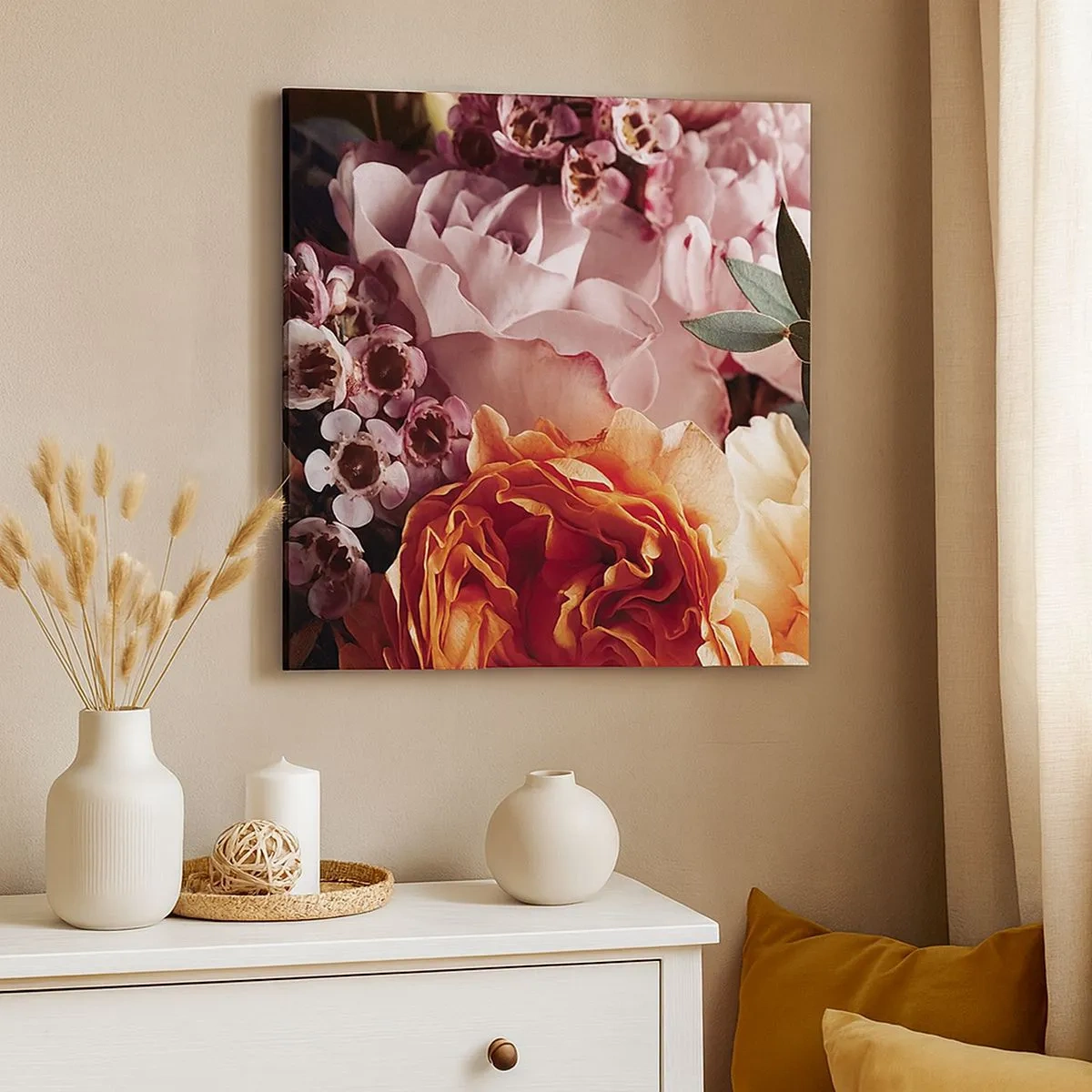 Bild auf Leinwand - Leinwandbild - Eingehüllt in Schönheit - 30x30 cm