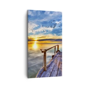 Bild auf Leinwand - Leinwandbild - Der Wind geht zur Ruhe - 45x80 cm