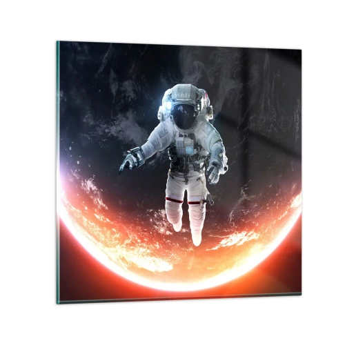 Glasbild - Bild auf glas - Kann ich noch eine Weile bleiben? - 60x60 cm