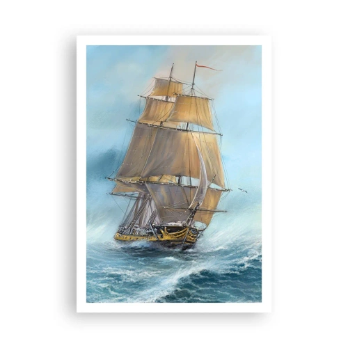 Poster - Über die Wellen gleiten - 70x100 cm