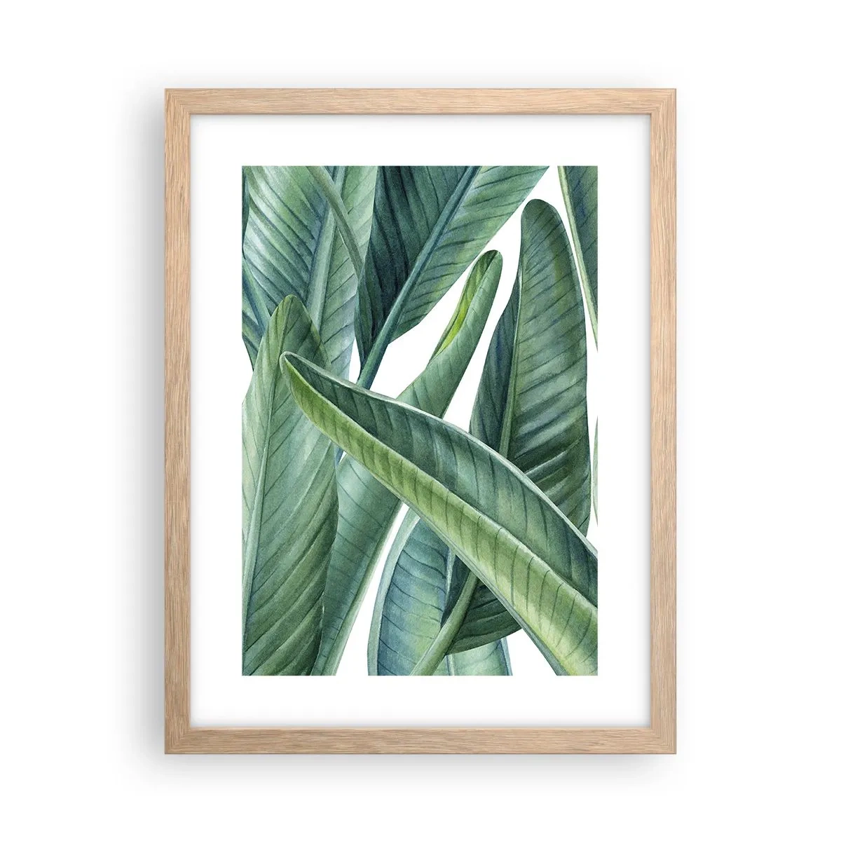 Poster in einem Rahmen aus heller Eiche - An und für sich Grün - 30x40 cm