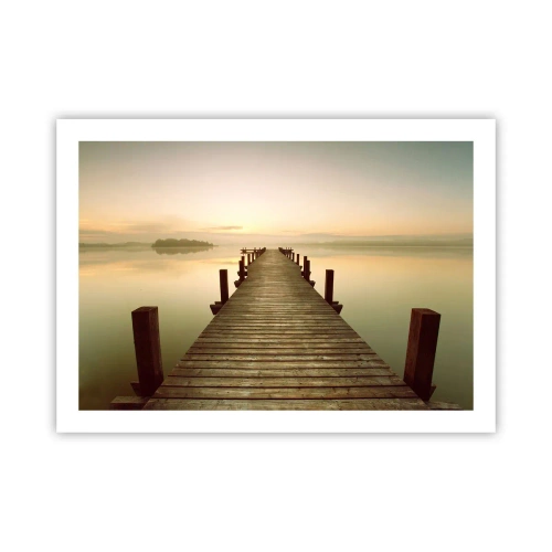 Poster - Tagesanbruch, Morgendämmerung, Licht - 70x50 cm