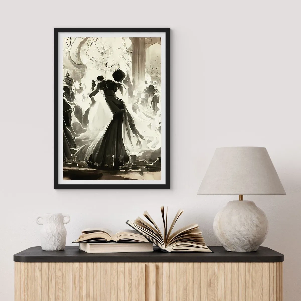 Poster in einem schwarzem Rahmen - Die große Maskerade - 61x91 cm