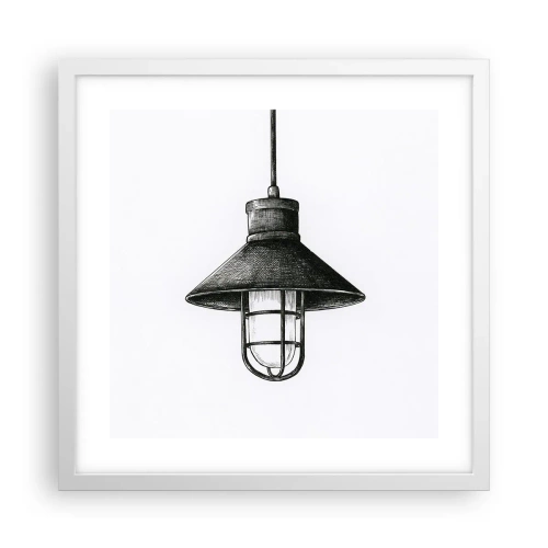 Poster in einem weißen Rahmen - Wie vor Jahren… - 40x40 cm