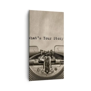 Bild auf Leinwand - Leinwandbild - Erzähl es mir - 55x100 cm