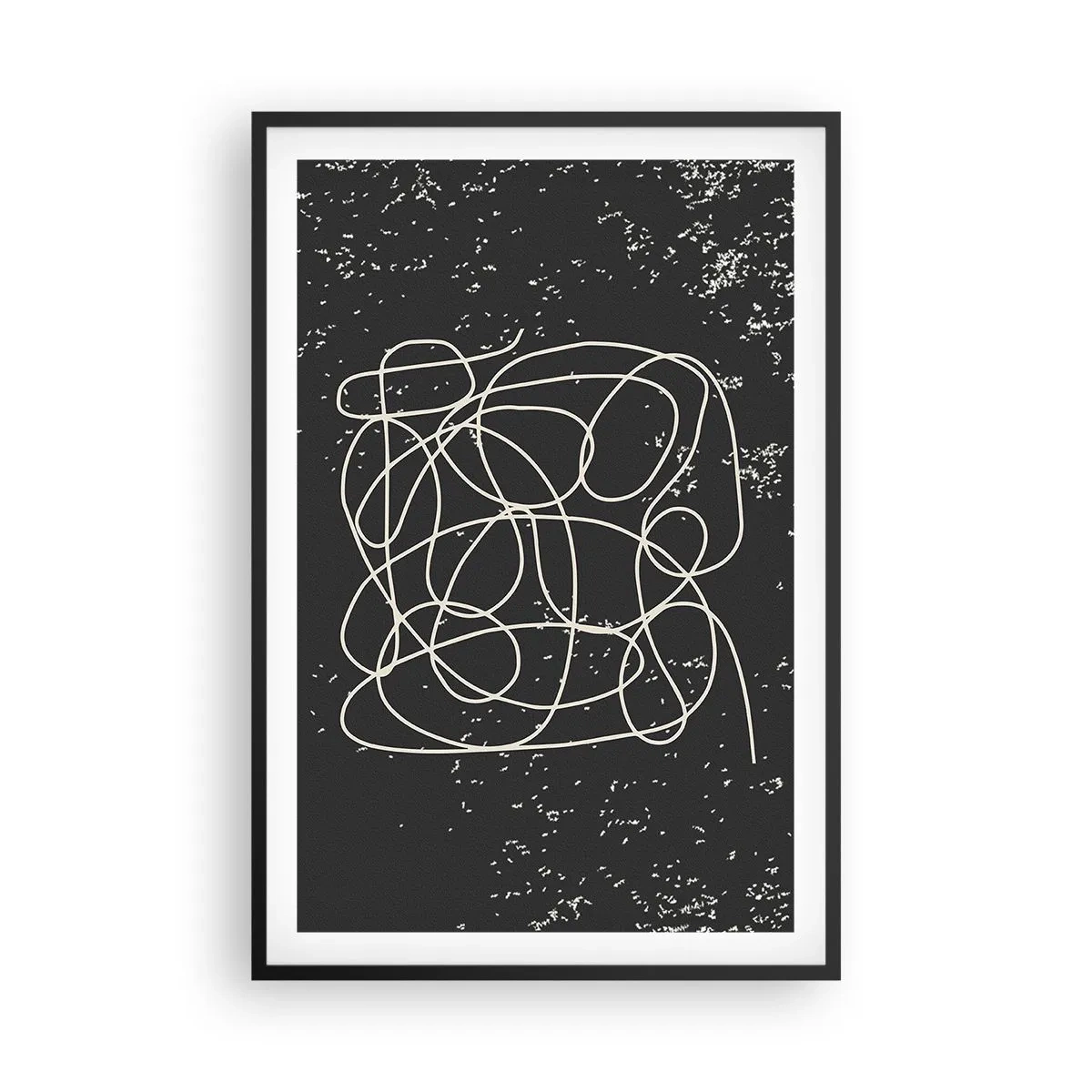 Poster in einem schwarzem Rahmen - Wandernde, umherschweifende Gedanken - 61x91 cm