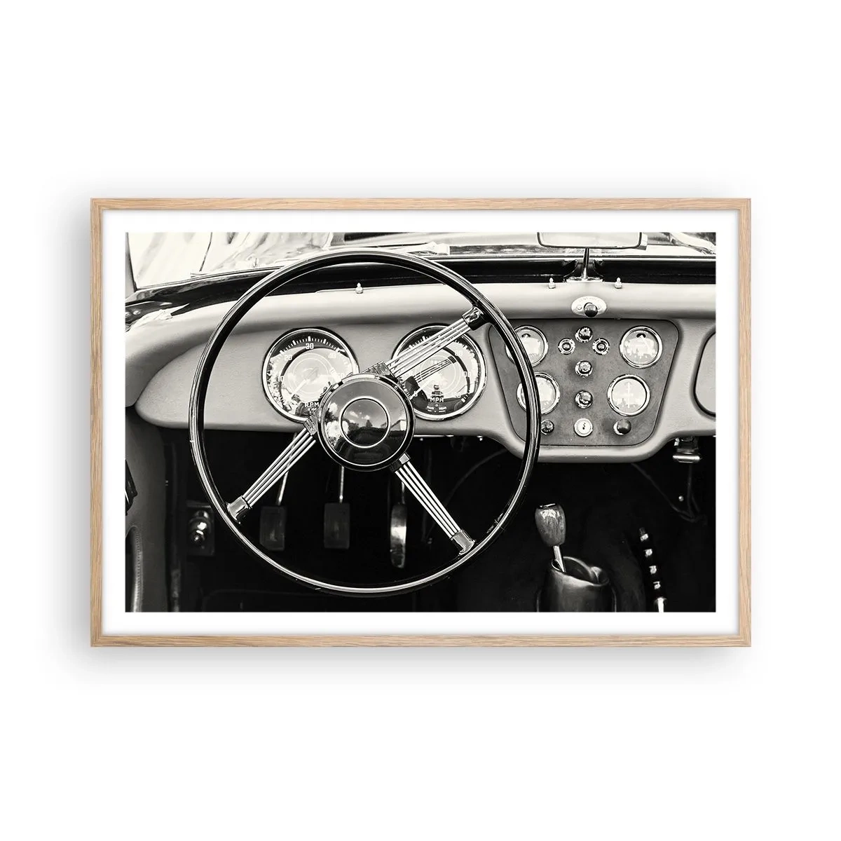 Poster in einem Rahmen aus heller Eiche - Ein Sammlertraum - 91x61 cm