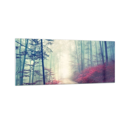 Glasbild - Bild auf glas - Wie gut ist es, im Morgengrauen aufzustehen - 100x40 cm