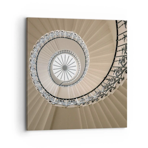 Bild auf Leinwand - Leinwandbild - Im Inneren der Muschel - 70x70 cm