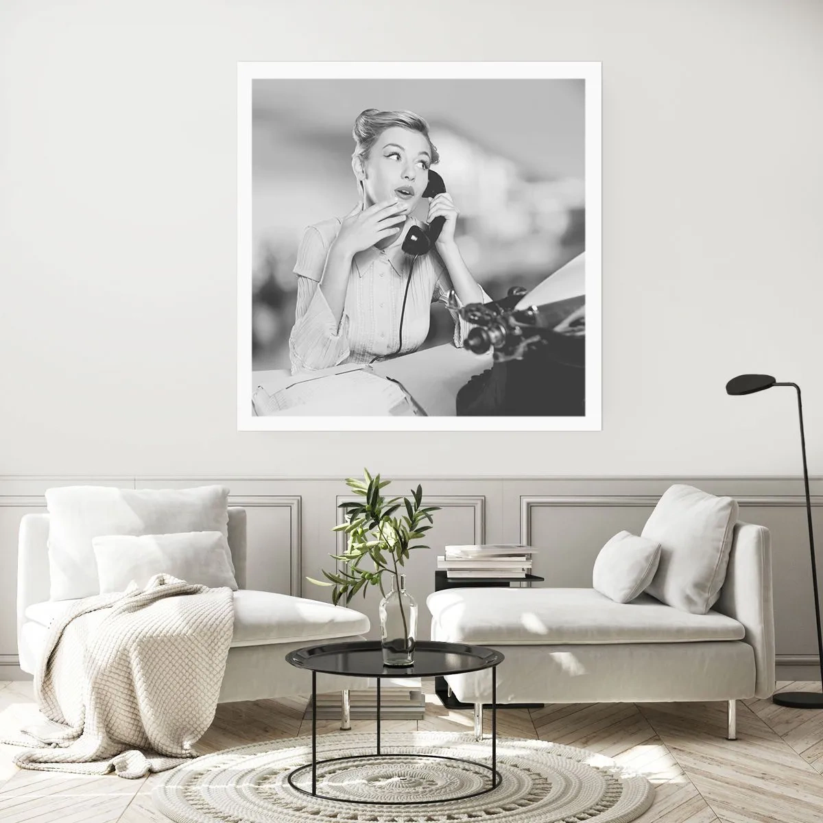 Poster - Hallo, wir sind in den 1950er Jahren. - 60x60 cm