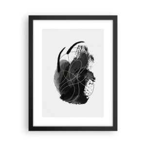 Poster in einem schwarzem Rahmen - Aus Schwarz entstanden - 30x40 cm