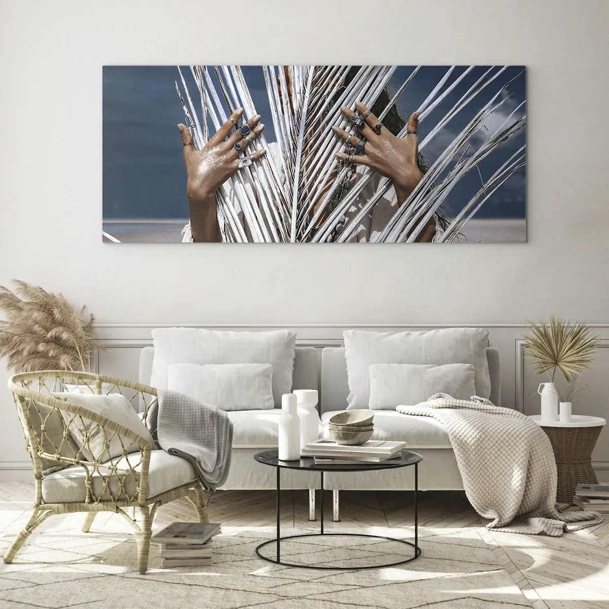 Glasbild - Bild auf glas - Das Mädchen des Schamanen? - 100x40 cm