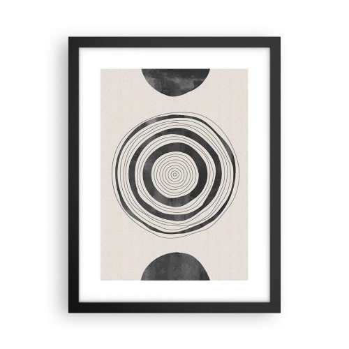 Poster in einem schwarzem Rahmen - Wichtig ist, was dazwischen liegt - 30x40 cm
