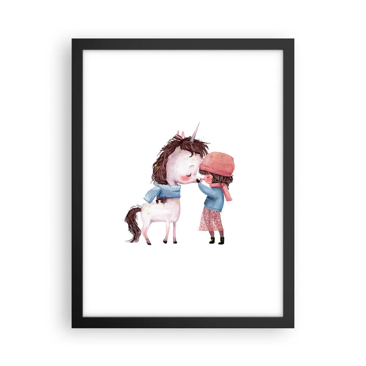 Poster in einem schwarzem Rahmen - Ein Wintermärchen - 30x40 cm